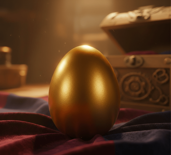 Illustration for The Golden Egg