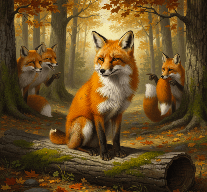 Illustration for The Fox Without a Tail