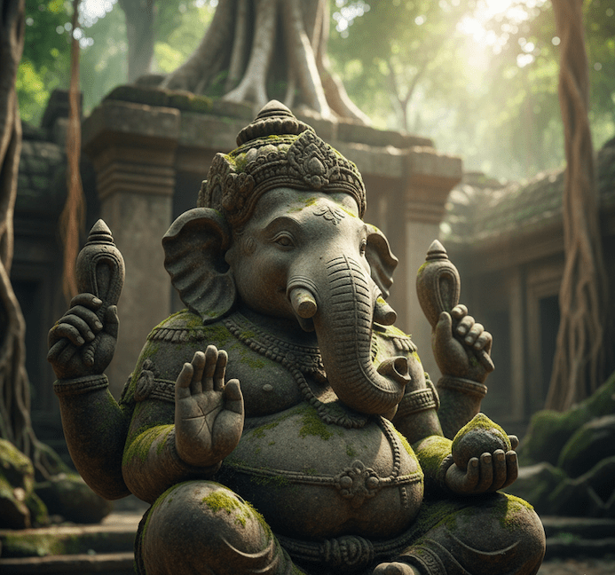 Illustration for Ganesha and the Broken Tusk