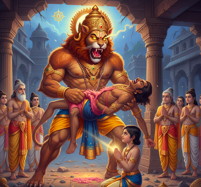 Illustration for Prahlada Learns to Lead with Kindness
