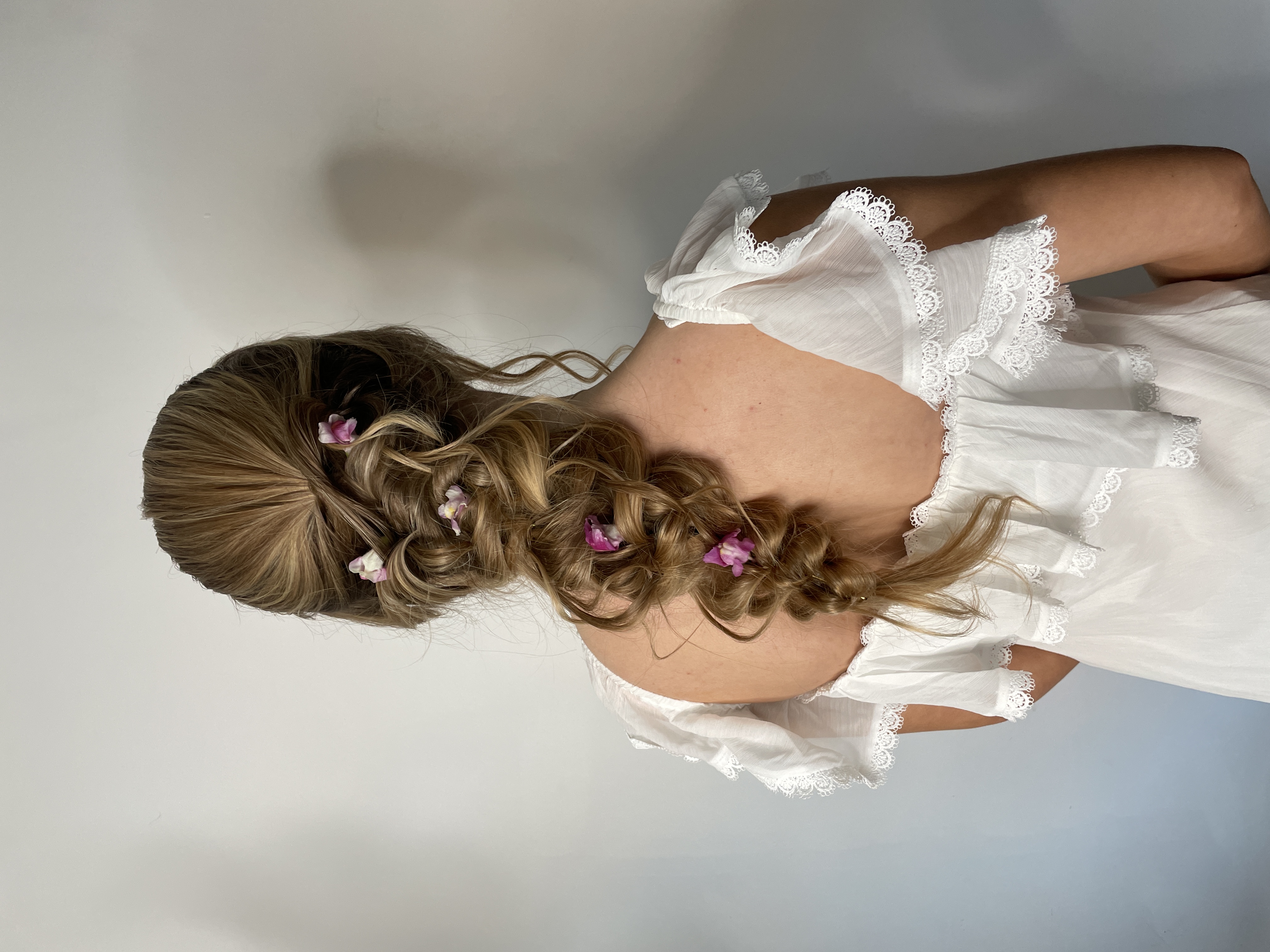 Bridal hair styling by Jenny Nicholls