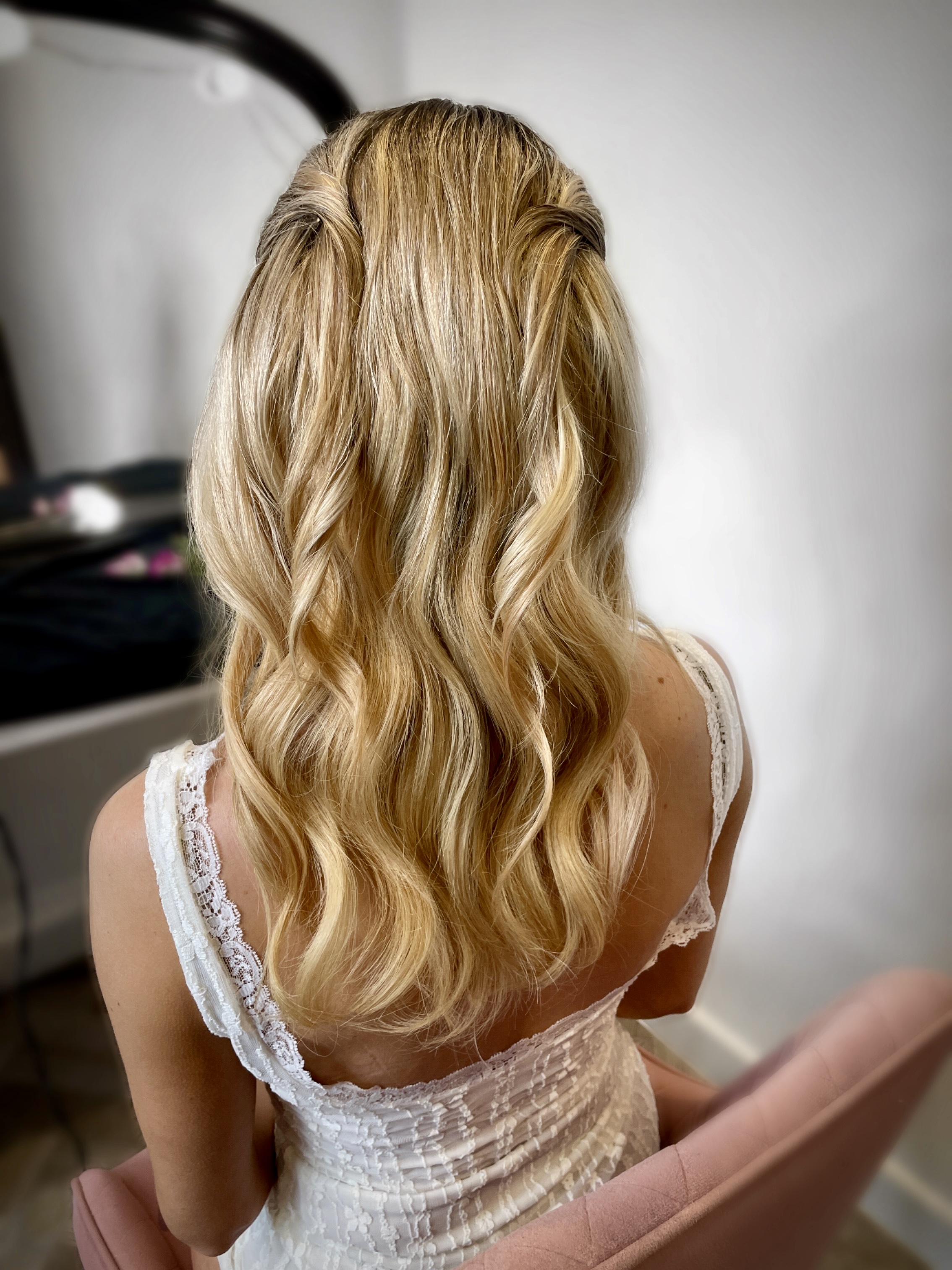 Bridal hair styling by Jenny Nicholls