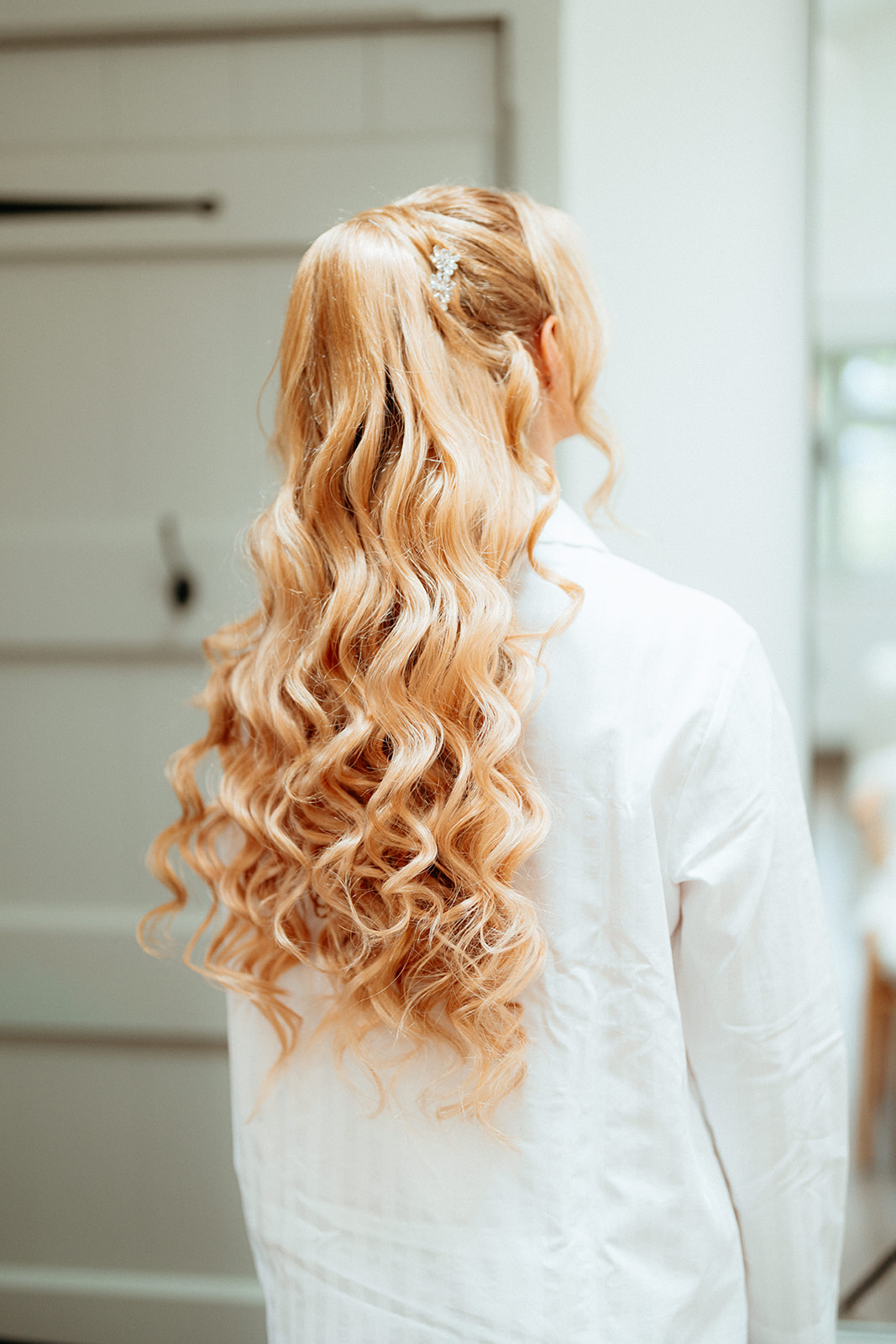 Bridal hair styling by Jenny Nicholls