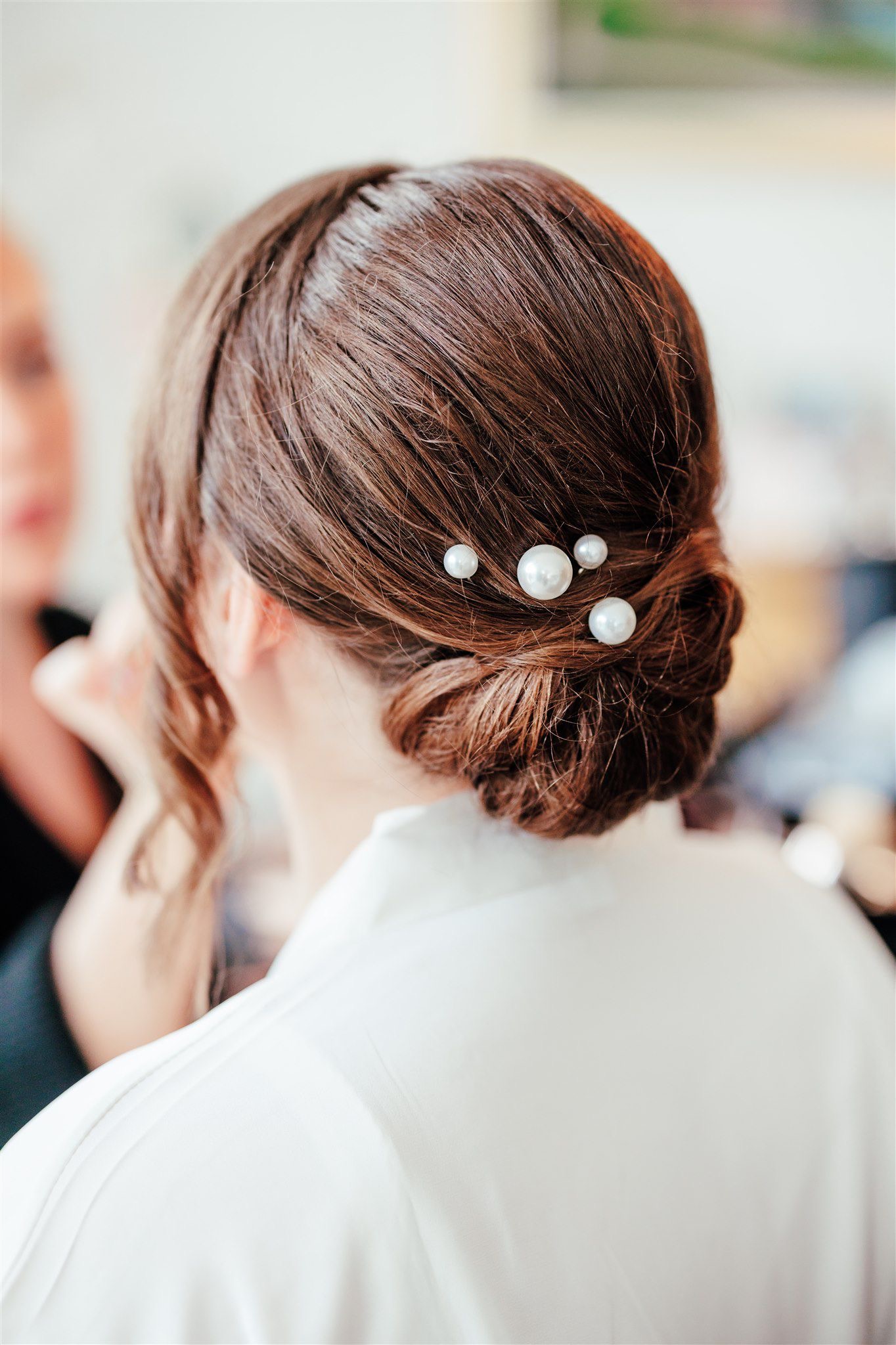 Bridal hair styling by Jenny Nicholls
