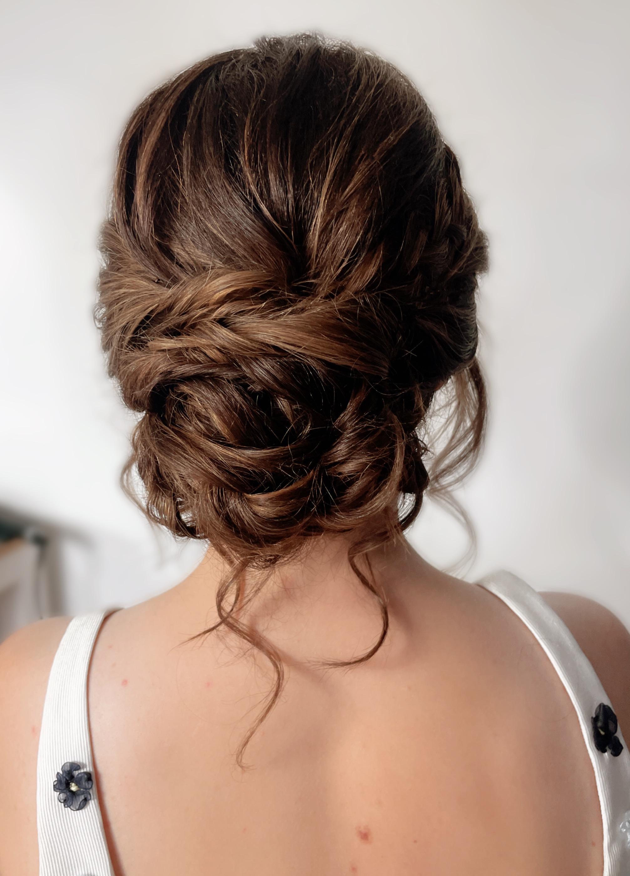 Bridal hair styling by Jenny Nicholls