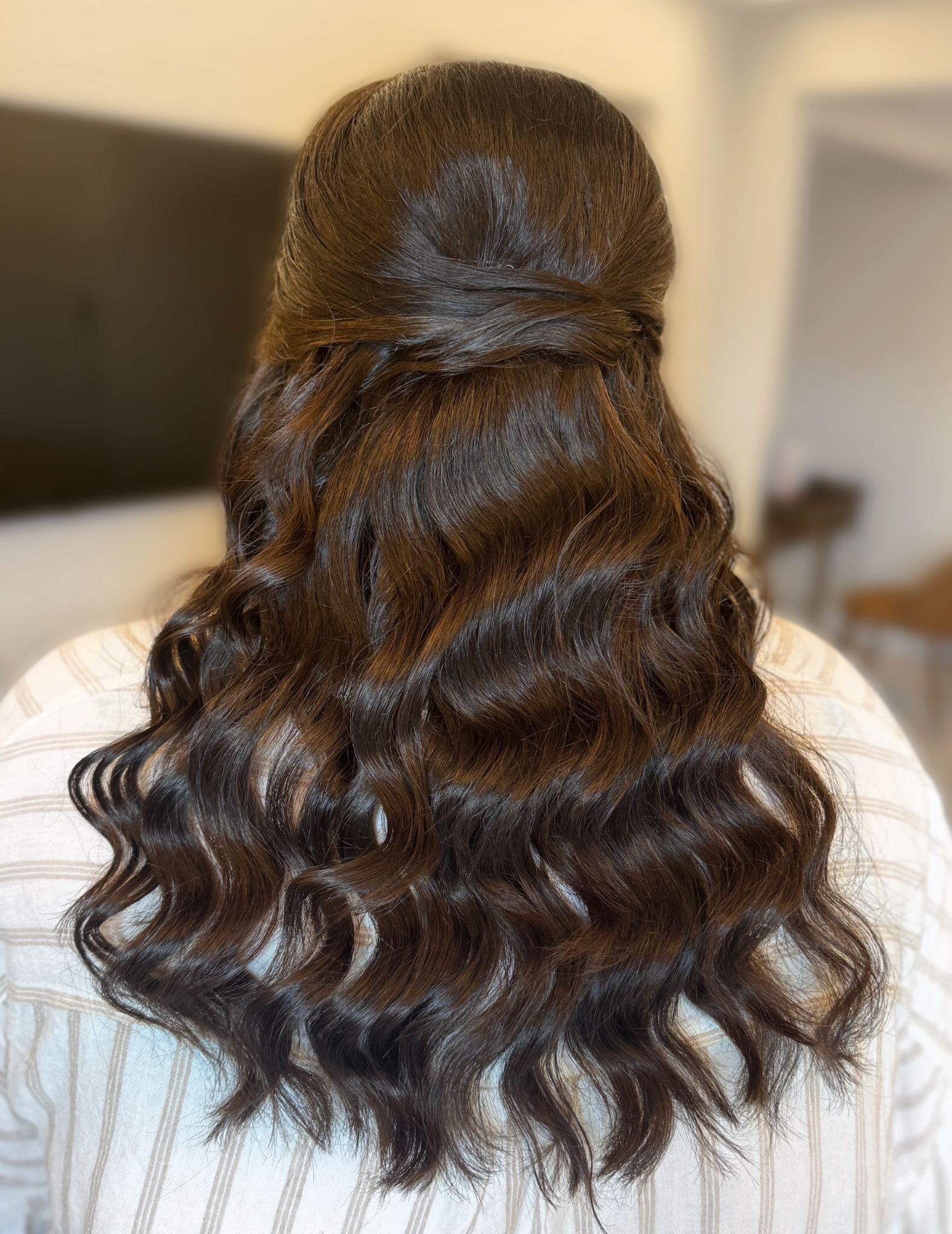 Bridal hair styling by Jenny Nicholls