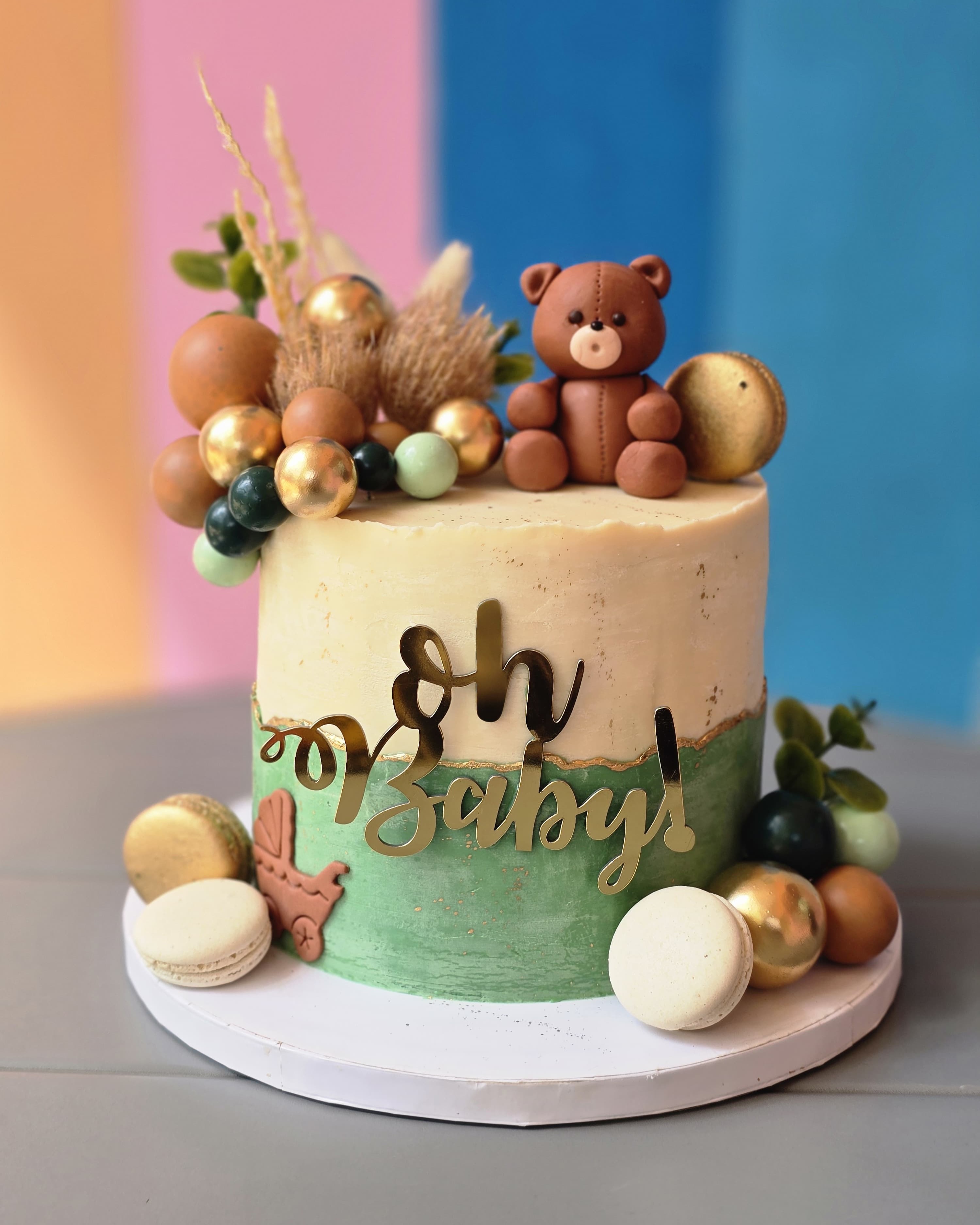 Baby Shower - Custom Cake — Sieve Patisserie, handcrafted desserts Mumbai and Goa