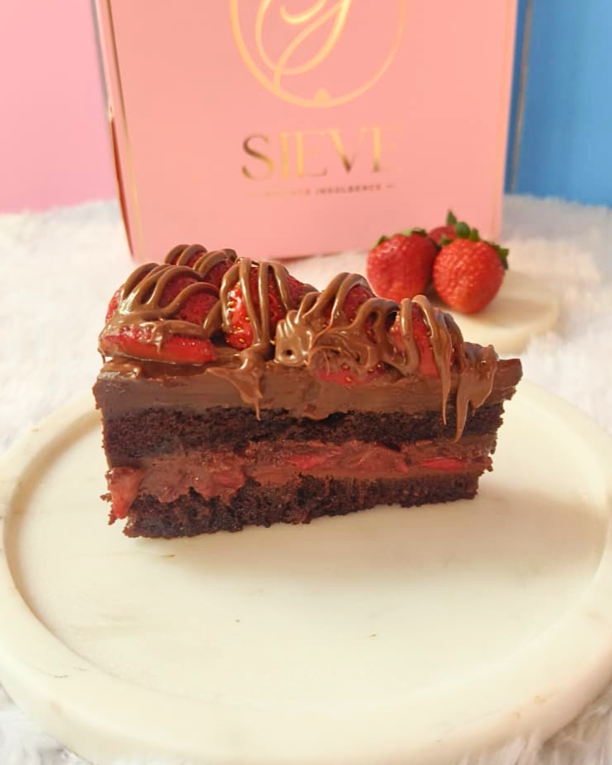Chocolate Nutella Strawberry Slice — Sieve Patisserie, handcrafted desserts Mumbai and Goa
