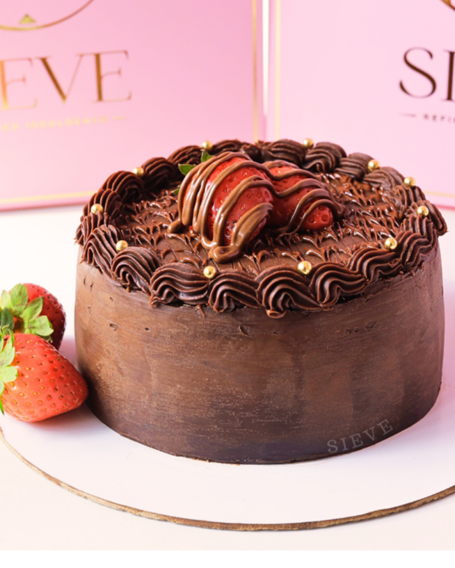 Chocolate Strawberry Cake — Sieve Patisserie, handcrafted desserts Mumbai and Goa