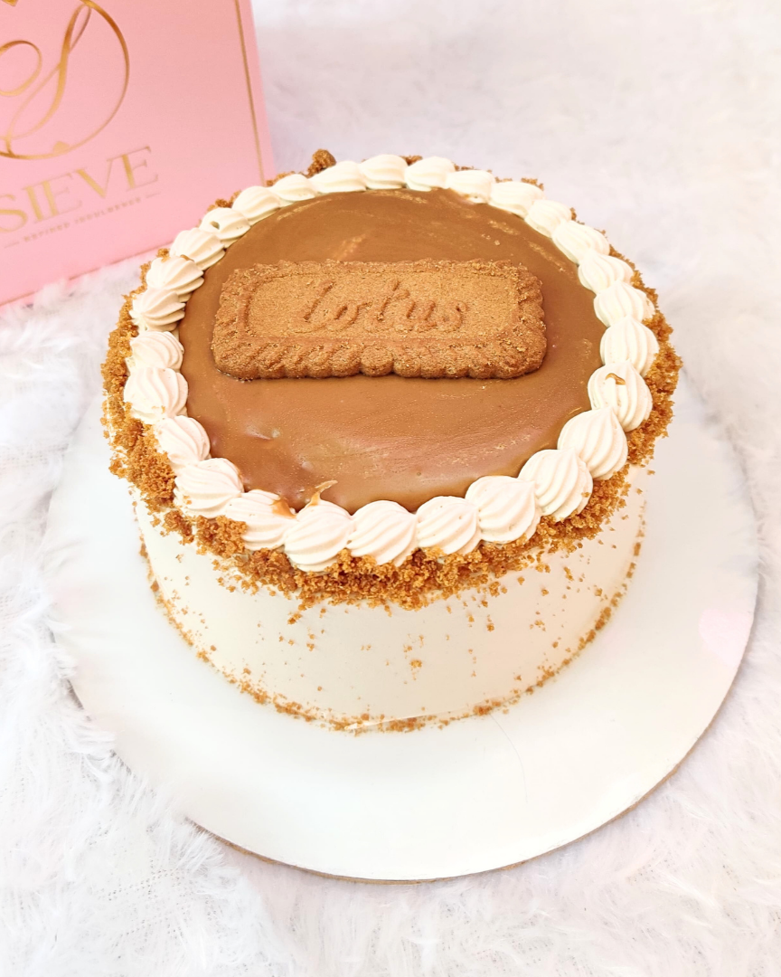 Lotus Biscoff Cake — Sieve Patisserie, handcrafted desserts Mumbai and Goa