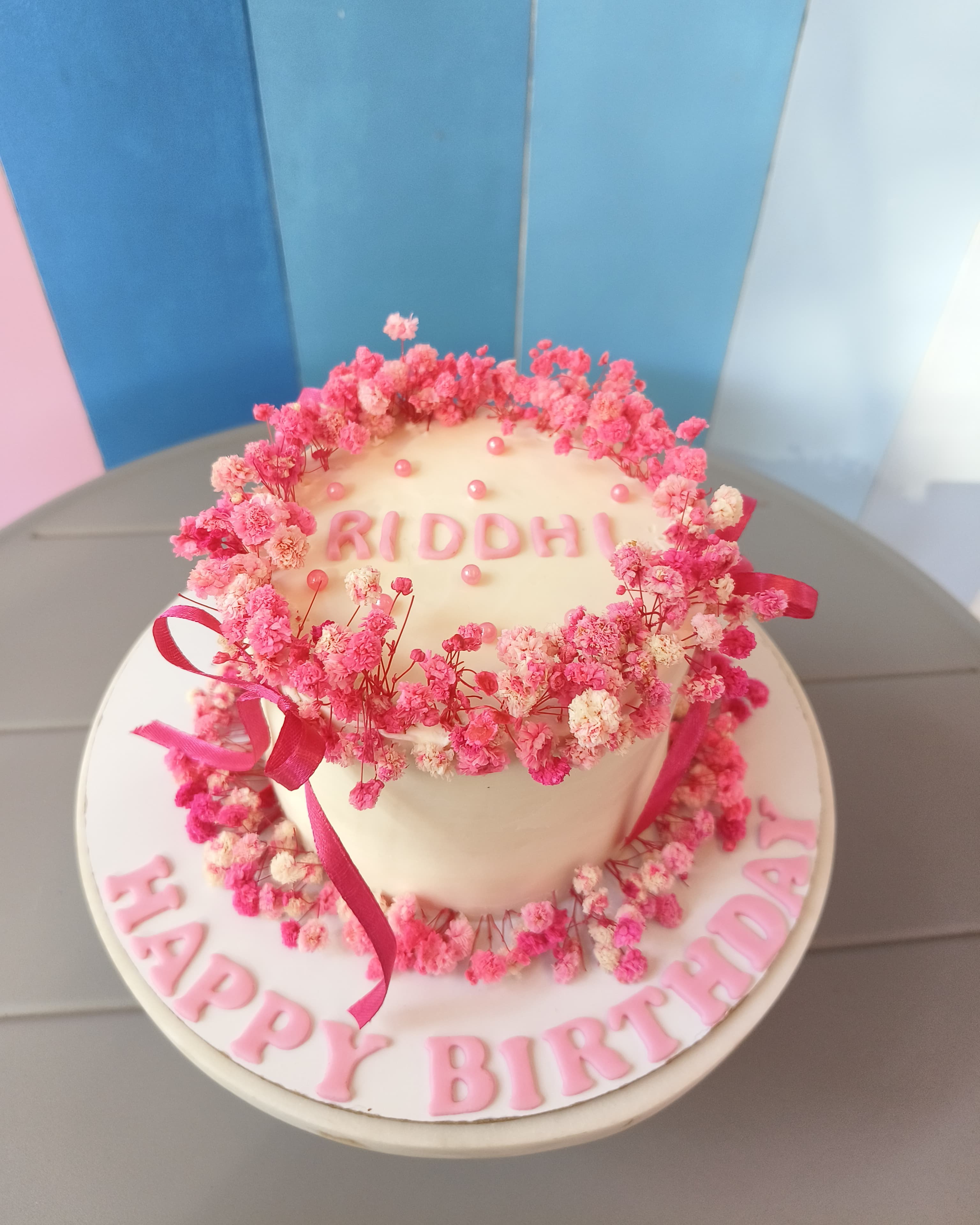 Floral Theme - Custom Birthday Cake — Sieve Patisserie, handcrafted desserts Mumbai and Goa