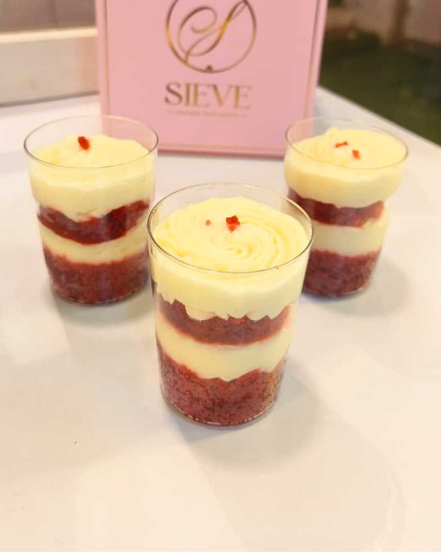 Red Velvet Cream Cheese Cup — Sieve Patisserie, handcrafted desserts Mumbai and Goa