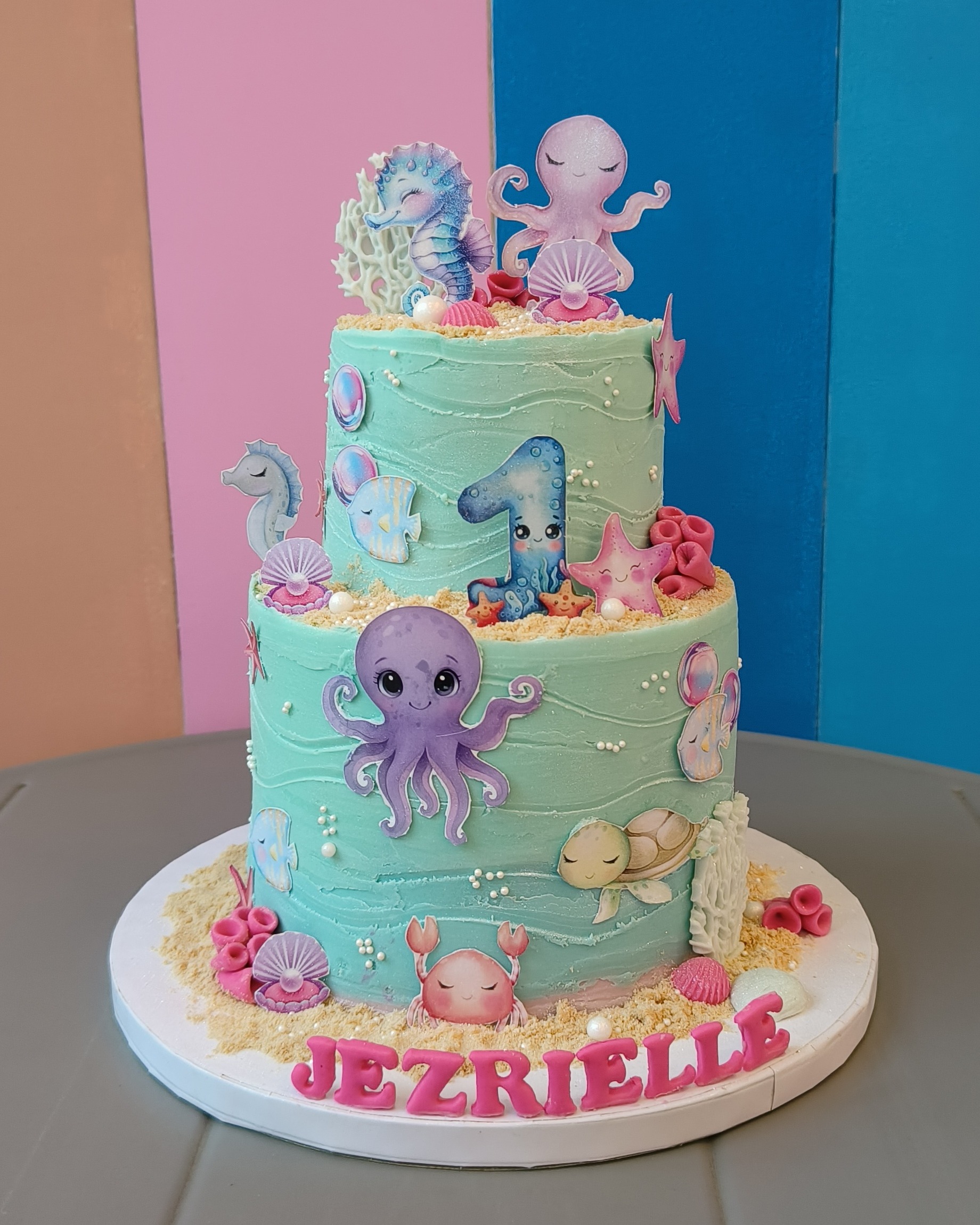 Underwater Theme - Custom Birthday Cake — Sieve Patisserie, handcrafted desserts Mumbai and Goa