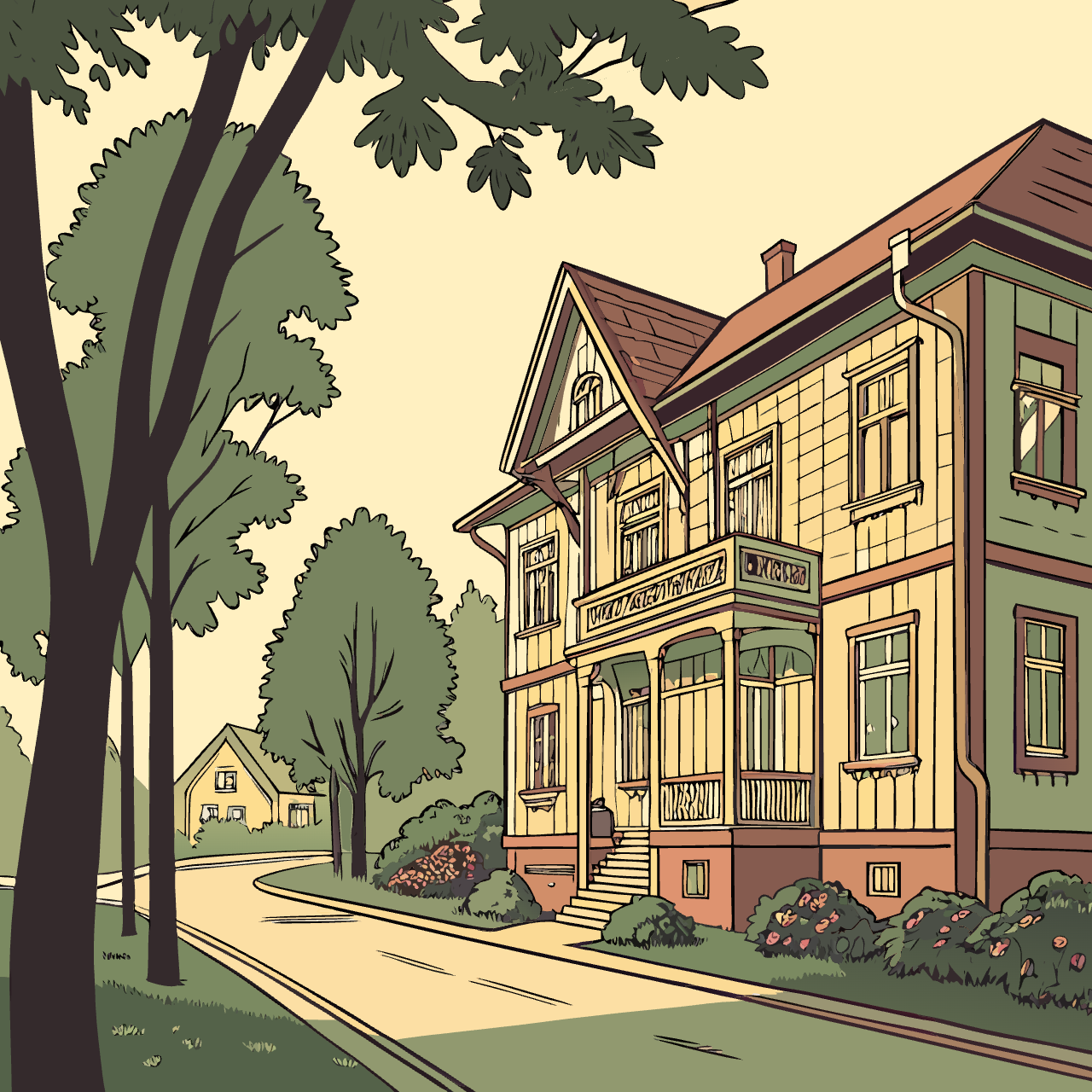 Žvėrynas neighborhood in Vilnius