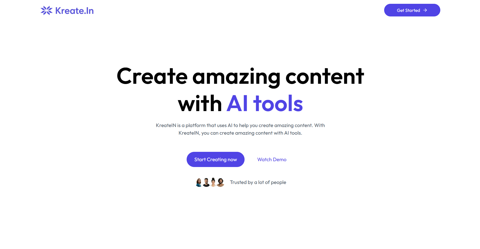kreateIN -- AI-Powered Content Creation Platform