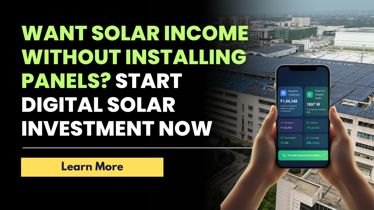 Solar Capital Digital Solar Investment in India Start Earning from the Sun Without ...