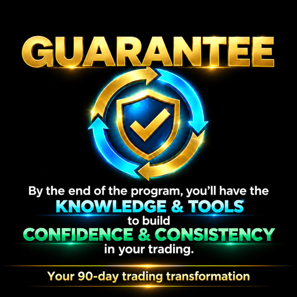 Trader 360 Program guarantee - by the end of the program you'll have the knowledge and tools to build confidence and consistency in your trading