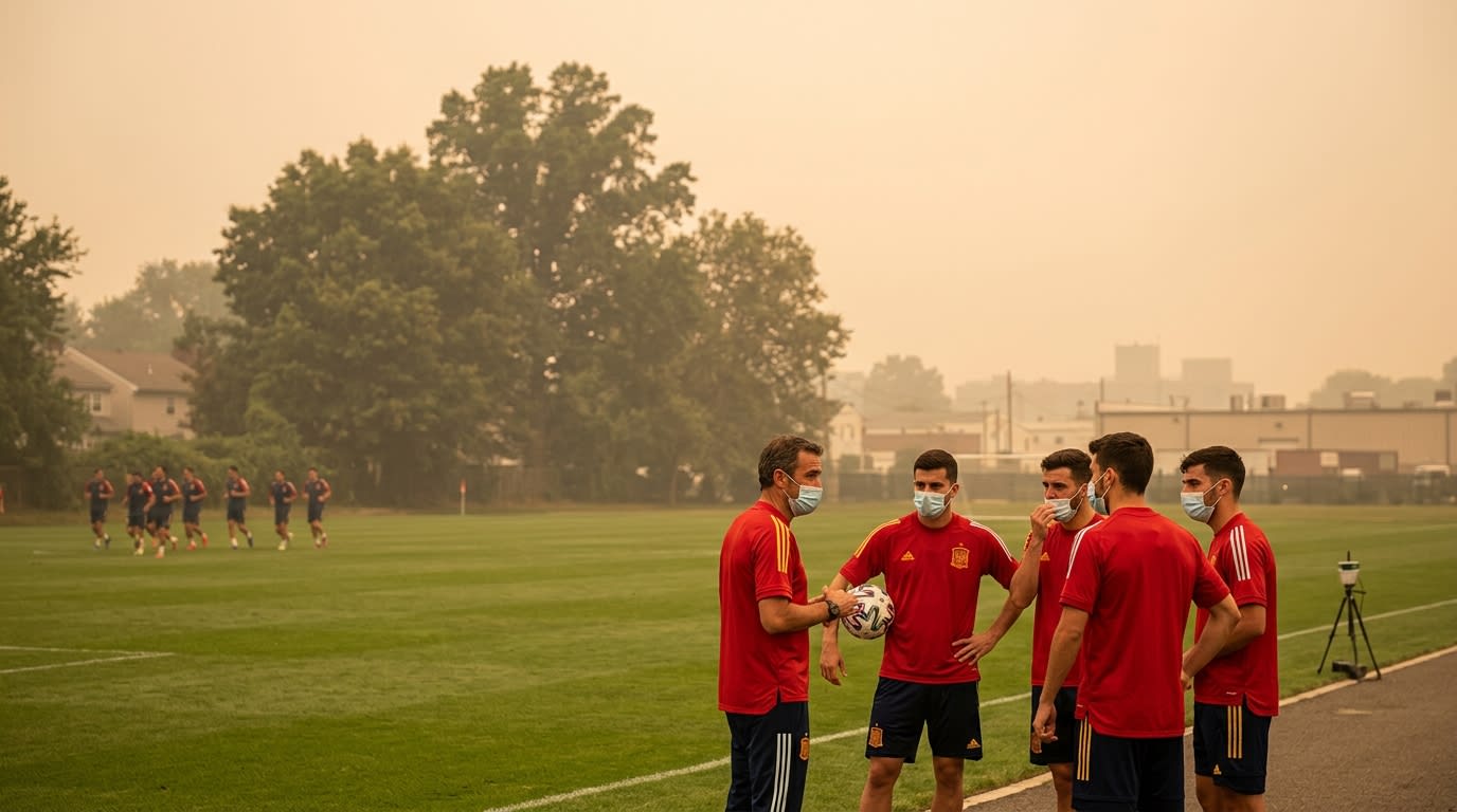 Spain's World Cup Final Preparations Marred by Hazardous Air in New Jersey