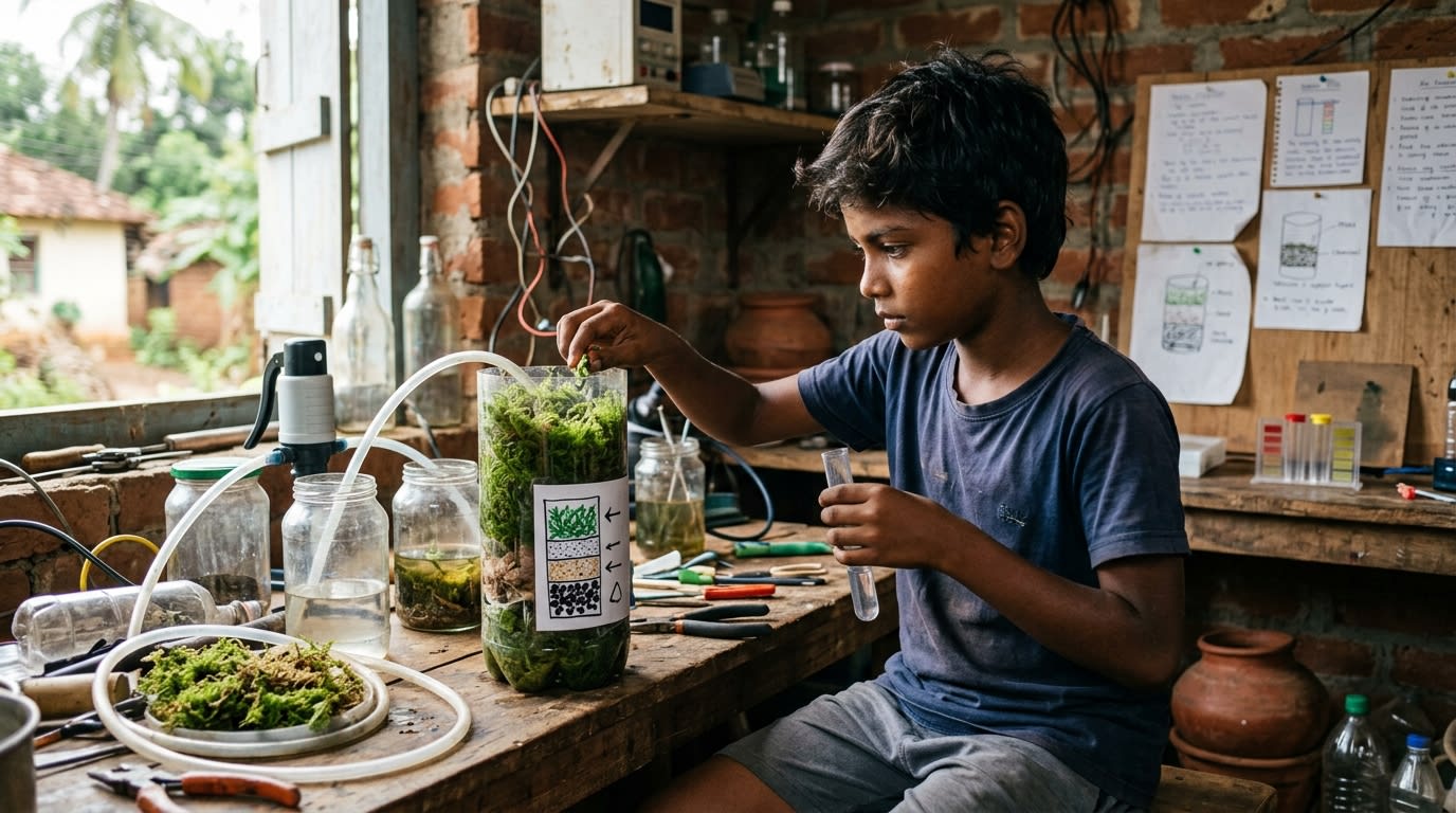 Young Inventor Develops Affordable Moss Filter to Combat Lead Contamination