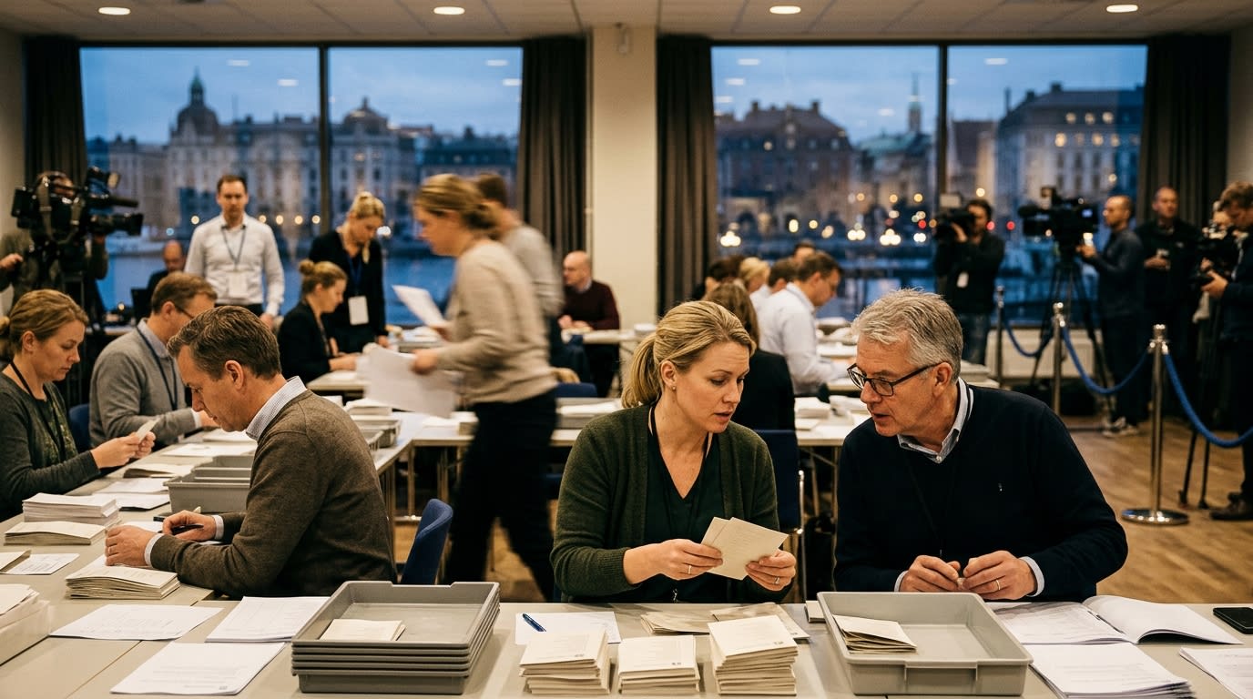 Sweden Faces Electoral Uncertainty as Final Vote Count Looms After Close Election