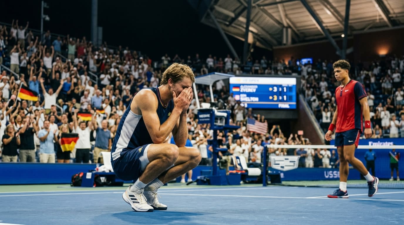 Alexander Zverev Clinches Second Grand Slam Title at US Open, Overcoming Shelton