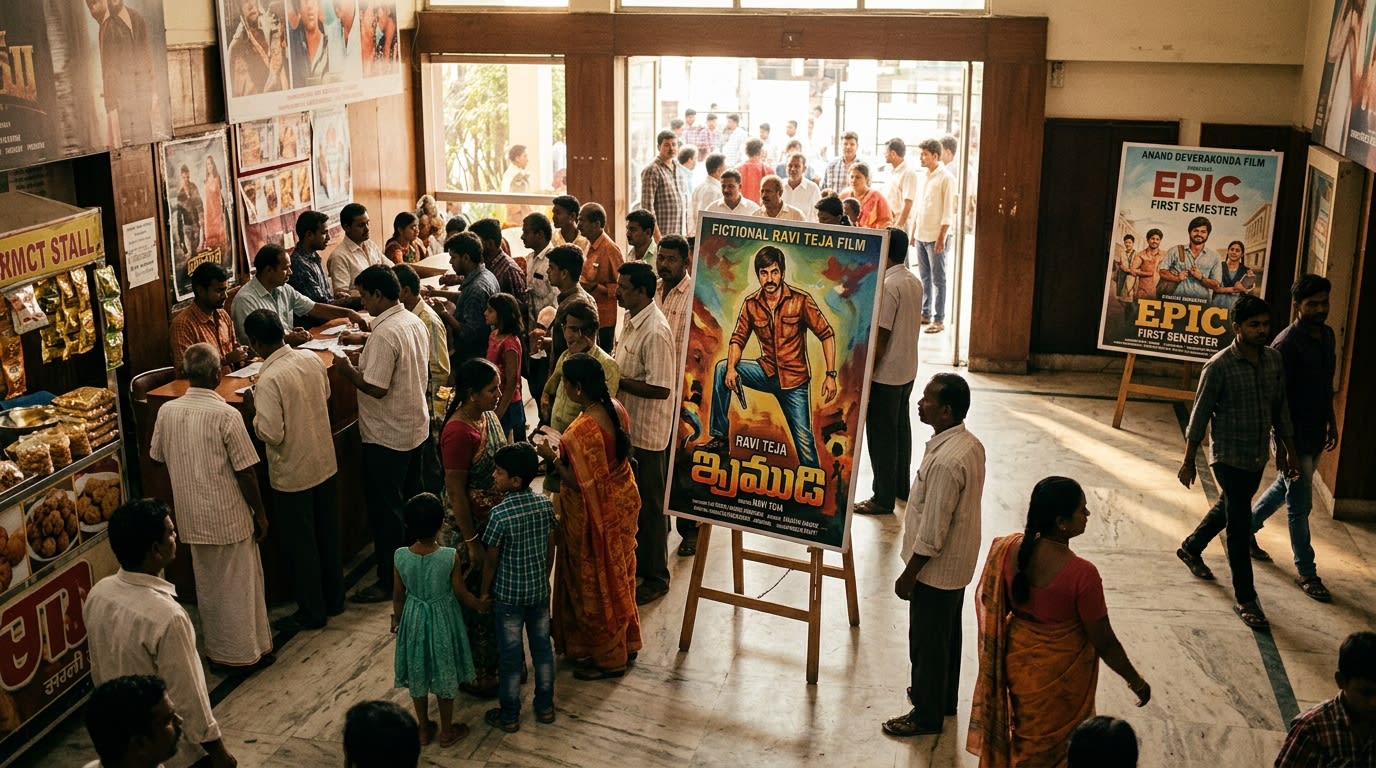 Ravi Teja's 'Irumudi' Extends Box Office Lead; Anand Deverakonda's 'Epic: First Semester' Sees Dip