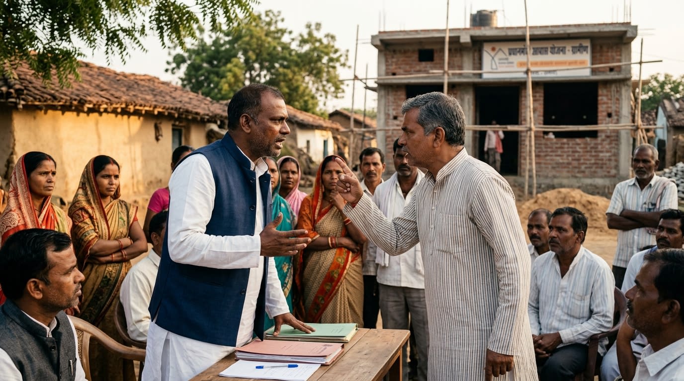 Chhattisgarh Leaders Spar Over PM Awas Yojana Implementation