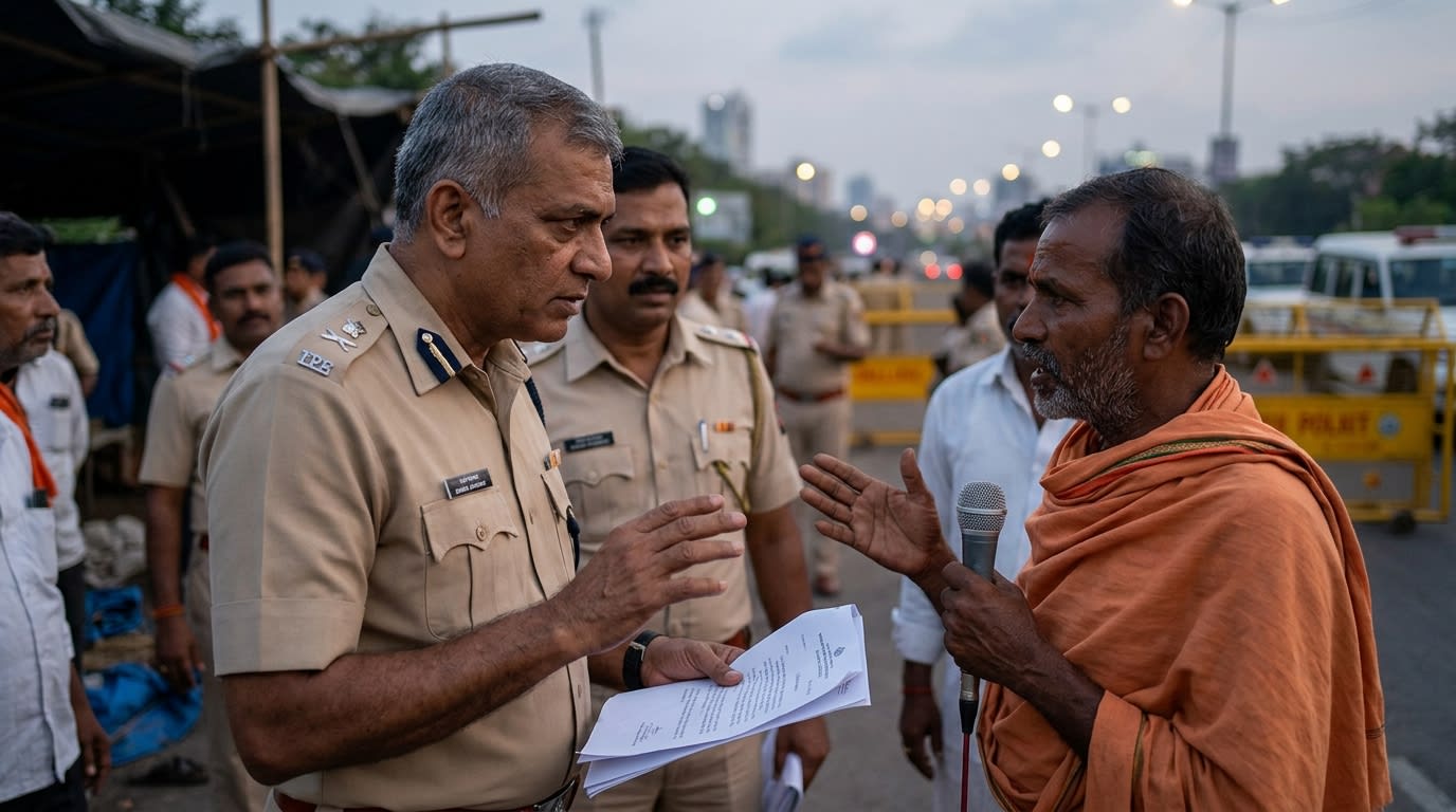 Mumbai Police Seek Clarity from Manoj Jarange-Patil on Protest Statements