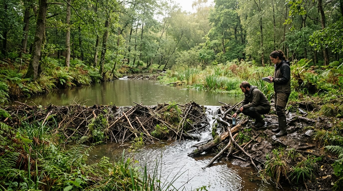 UK Experiment Shows Beavers Significantly Reduce Peak Water Flow in Forests
