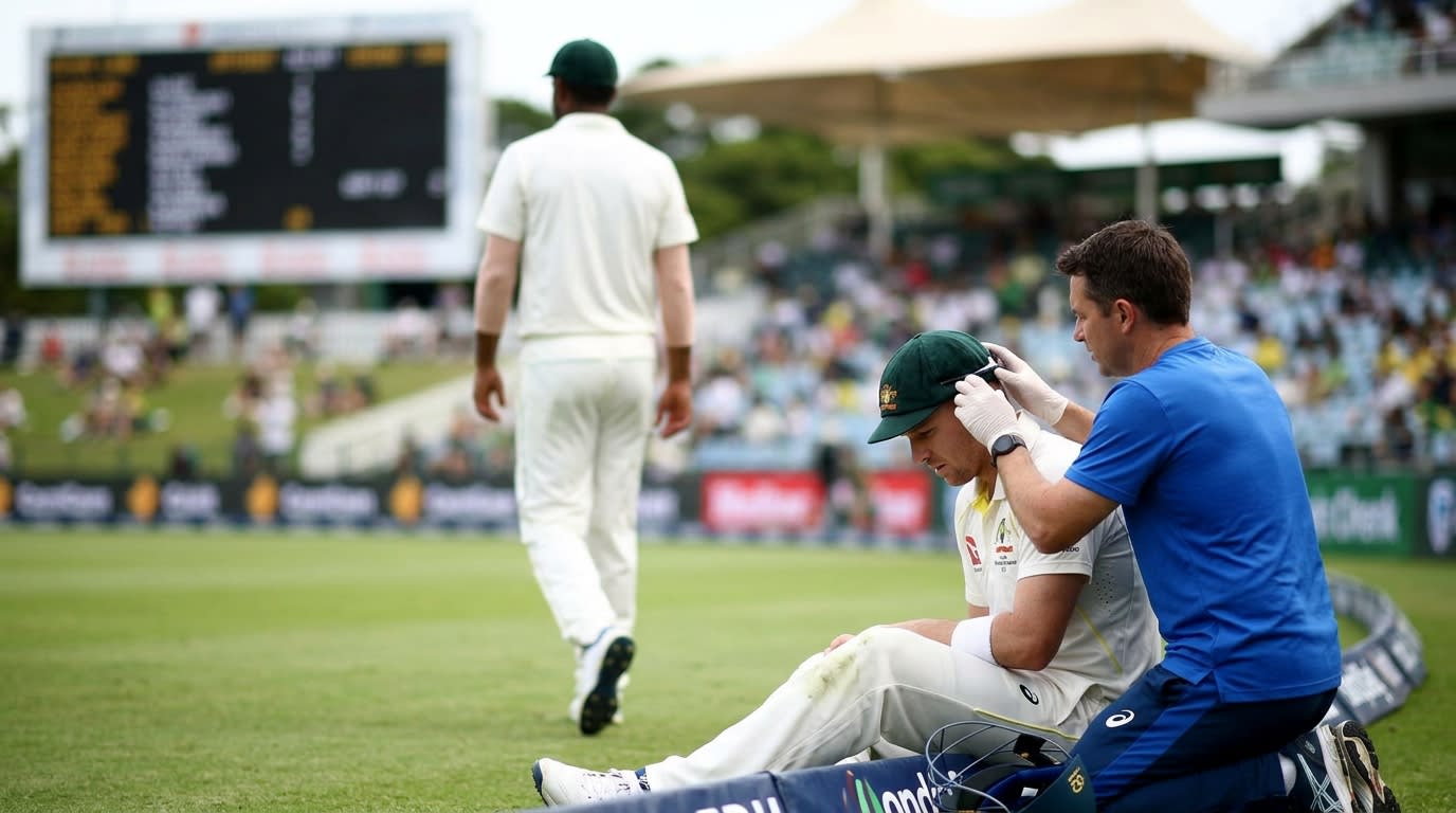 Steve Smith Undergoes Concussion Assessment After Helmet Blow in Durban Test