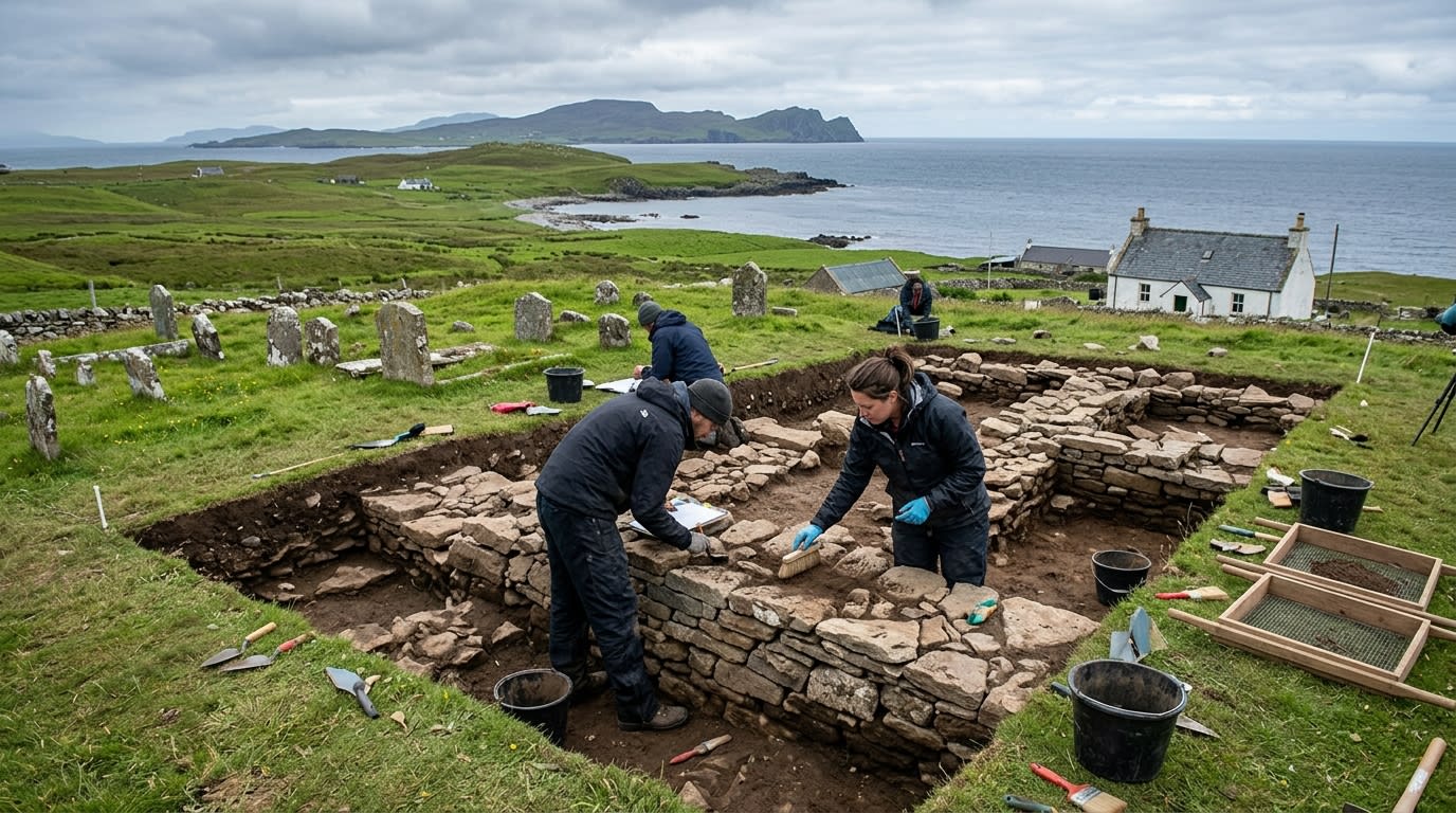 Ancient Christian Monastery Uncovered on Remote Scottish Island