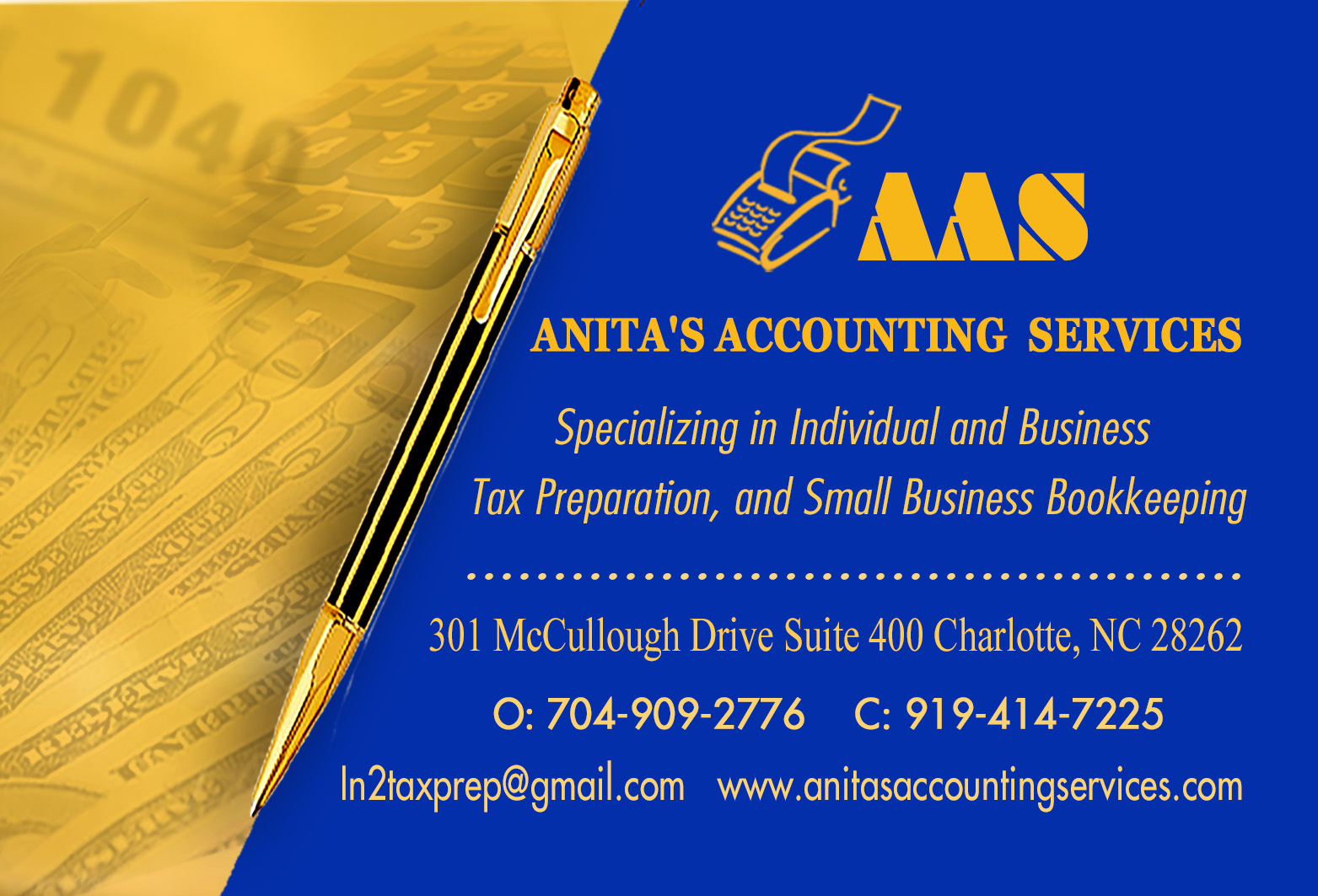 Anita's Accounting Services cover