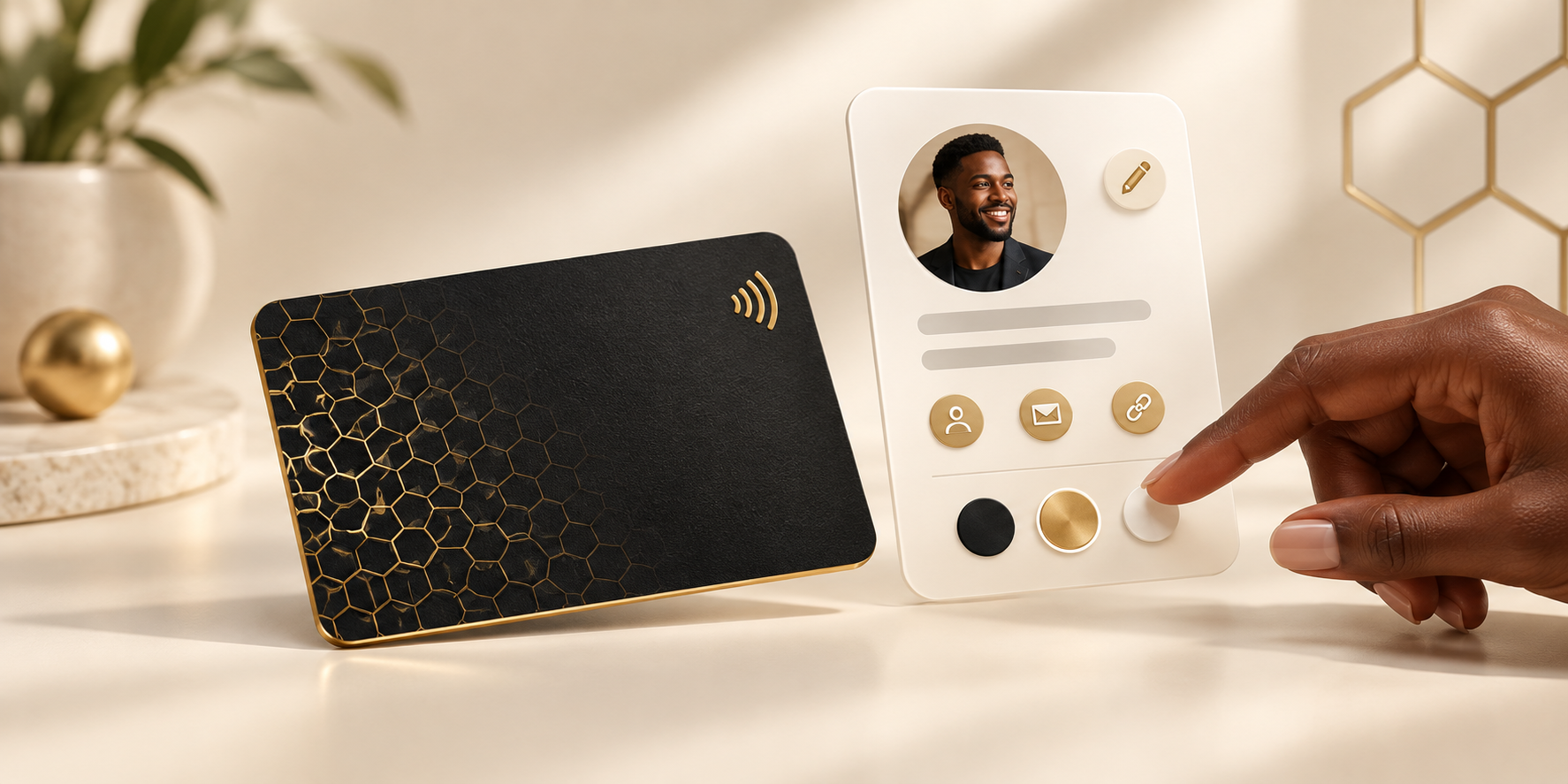 Personalizing a digital profile alongside a BEIZ Tap card