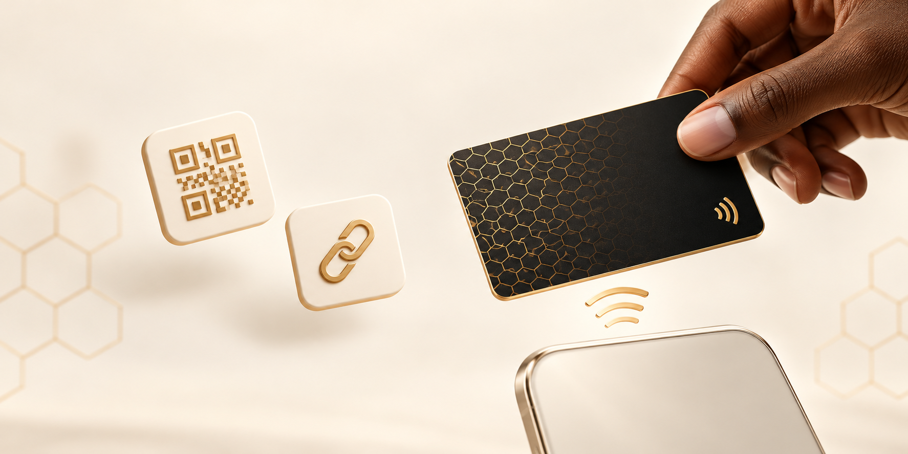 Sharing a BEIZ Tap card through NFC, QR code, and a link