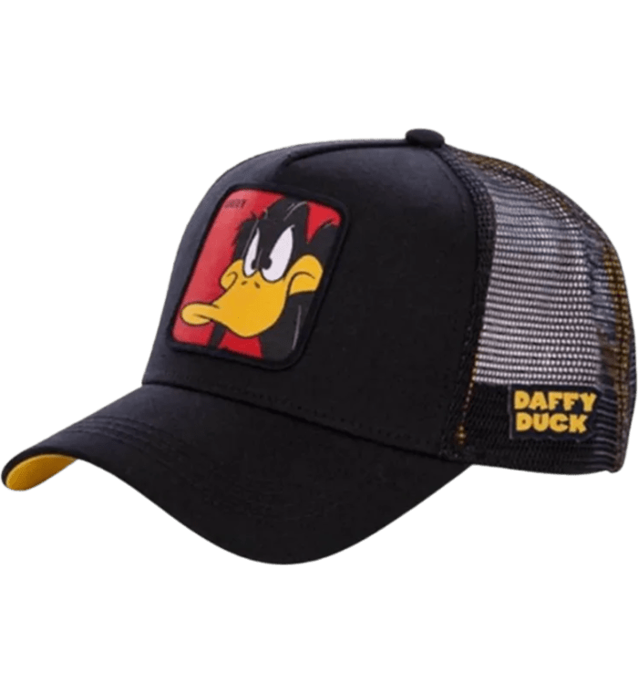Gorra de malla para hombres y mujeres diseño de dibujo animado