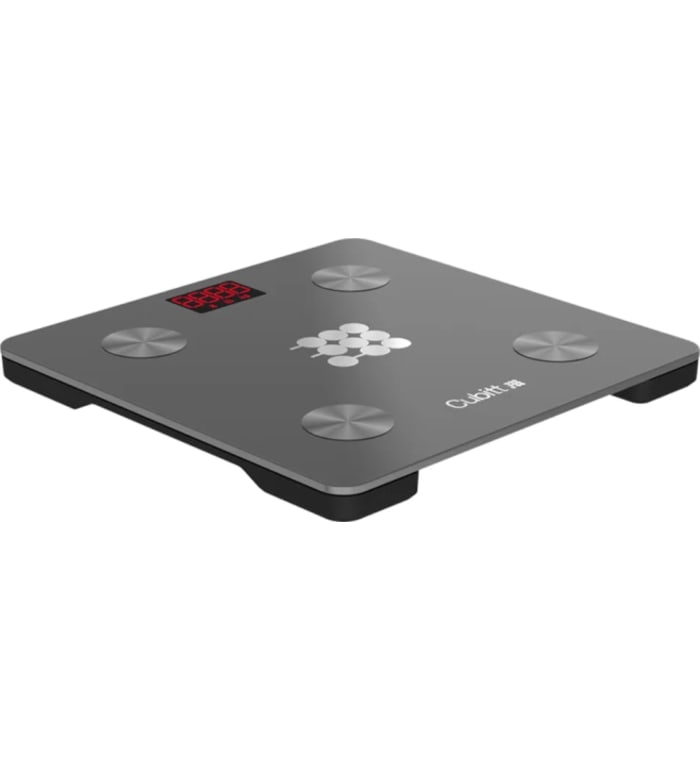CUBITT - Báscula de peso digital inteligente, analizador de composición corporal, IMC, masa muscular, báscula de grasa corporal con sincronización de aplicación para teléfono inteligente con Bluetooth