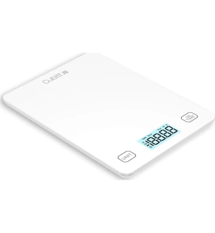 CUBITT Báscula inteligente de cocina, báscula de alimentos Bluetooth con calculadora nutricional para ceto, macro y calorías, gramos digitales y onzas para pérdida de peso, cocinar y hornear