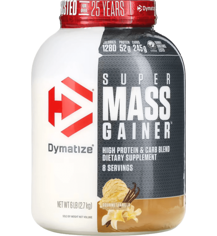 Proteina para Ganancias Masivas Dymatize, suplemento, Super Mass Gainer, Vainilla Gourmet, 6 libras