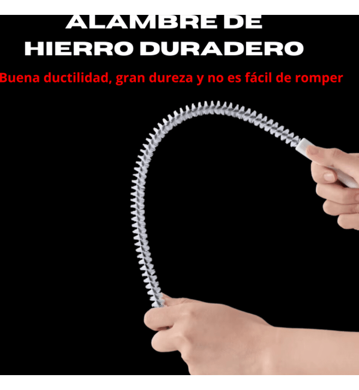 Cepillo Flexible para Limpieza Profunda de Tuberías: Ideal para Cocina, Baño y Fregaderos - Douvery