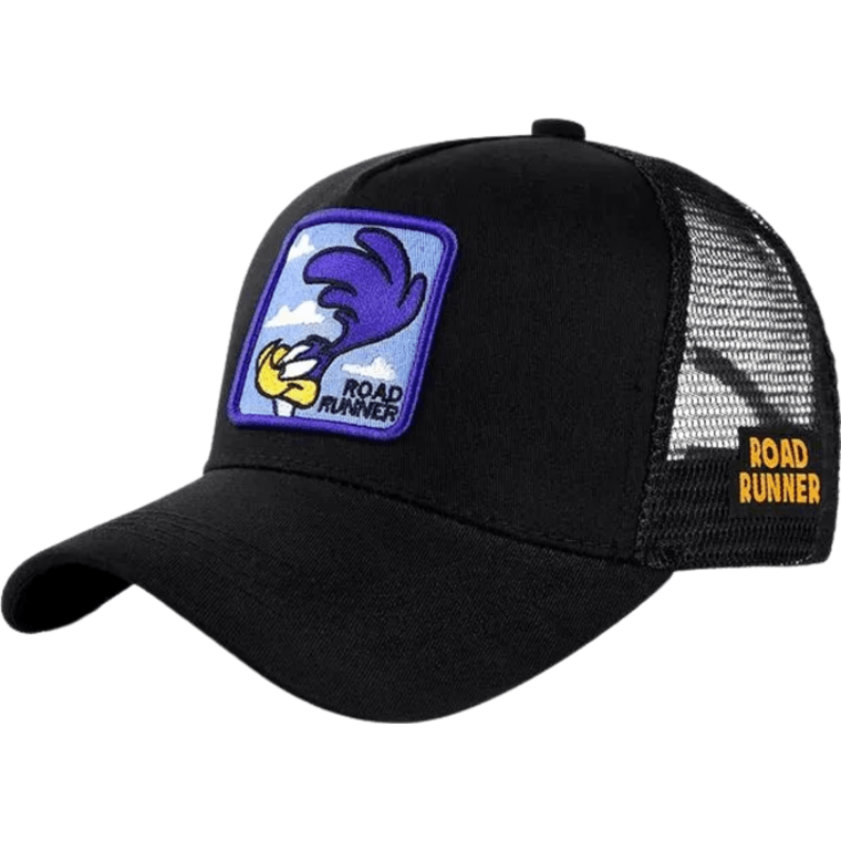 Product image of Gorra de malla para hombres y mujeres diseño de famoso dibujo animado: Coyote y el Correcaminos