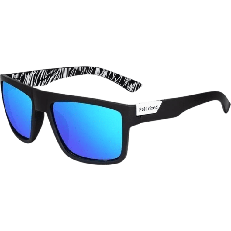 Product image of Gafa de sol polarizadas clásicas cuadradas de moda para hombres y mujeres Retro para conducir, para pescar, gafas de sol de diseñador de marca de lujo, gafas UV400 - POLARIZADO AZUL