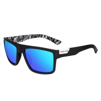 Gafa de sol polarizadas clásicas cuadradas de moda para hombres y mujeres Retro para conducir, para pescar, gafas de sol de diseñador de marca de lujo, gafas UV400 - POLARIZADO AZUL