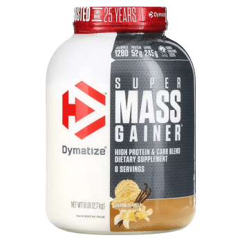 Proteina para Ganancias Masivas Dymatize, suplemento, Super Mass Gainer, Vainilla Gourmet, 6 libras