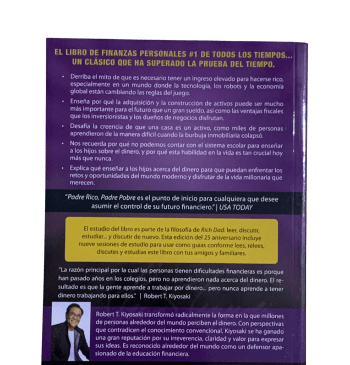Padre Rico, padre Pobre: Robert T. Kiyosaki (Edición 25 Aniversario) / Rich Dad Poor Dad ( Edición Español )