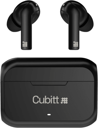 Cubitt - Auriculares inalámbricos segunda generación, 5.3 Bluetooth, resistencia al agua IPX5, sonido premium, control táctil, micrófono integrado, asistencia de voz, modo de juego. Color Negro