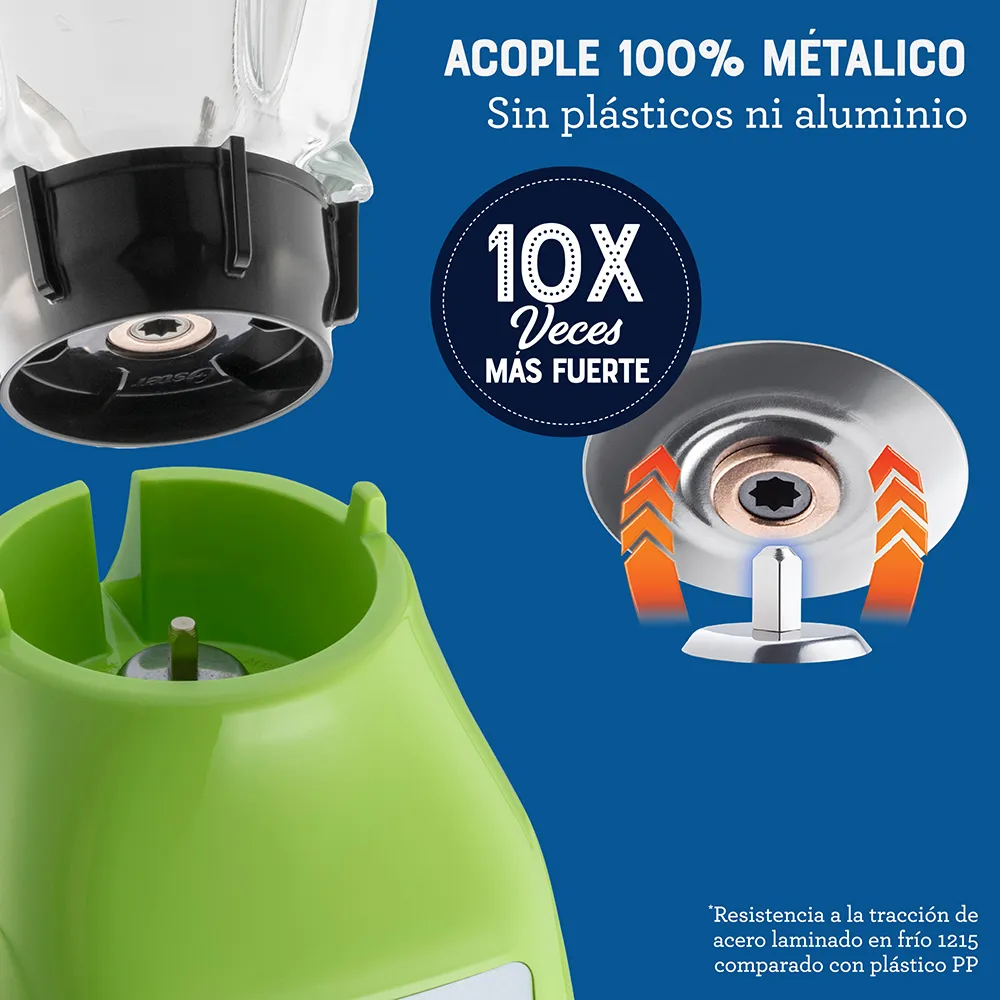 Licuadora Oster® 2 velocidades más pulso y vaso de vidrio BLSTKAGKPB