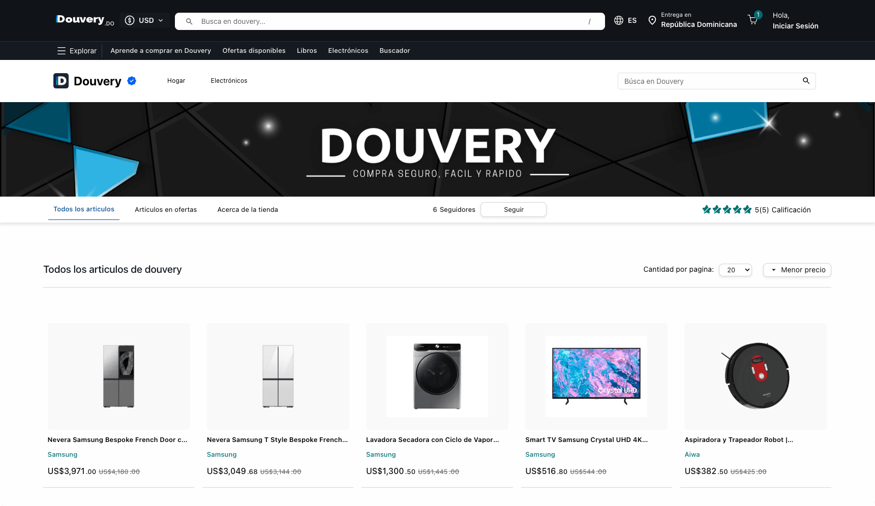Douvery Tienda