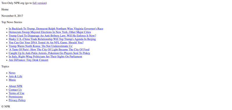 Les sites sans mise en page font leur grand retour