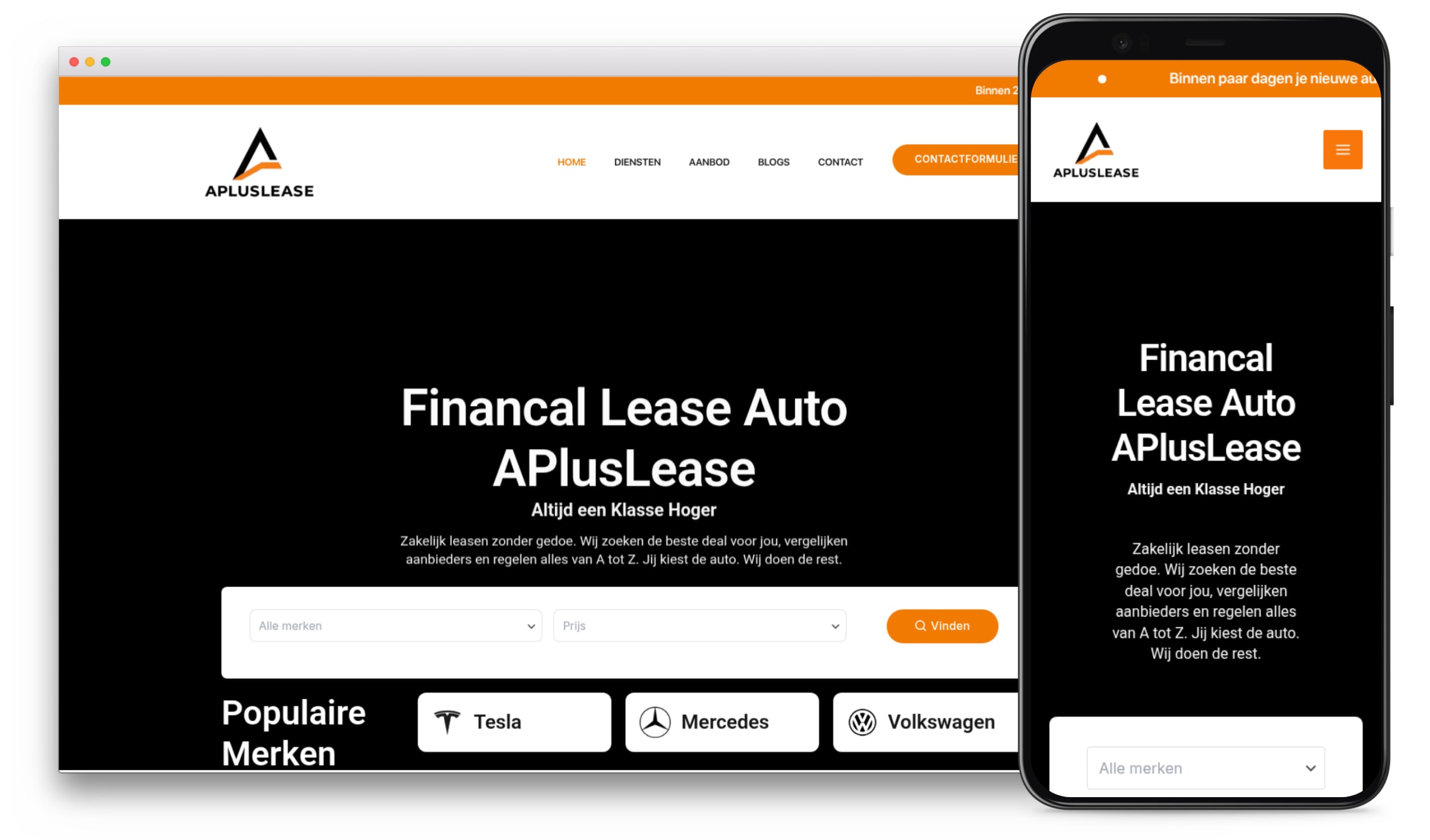 APlus Lease website design by OmazMedia
