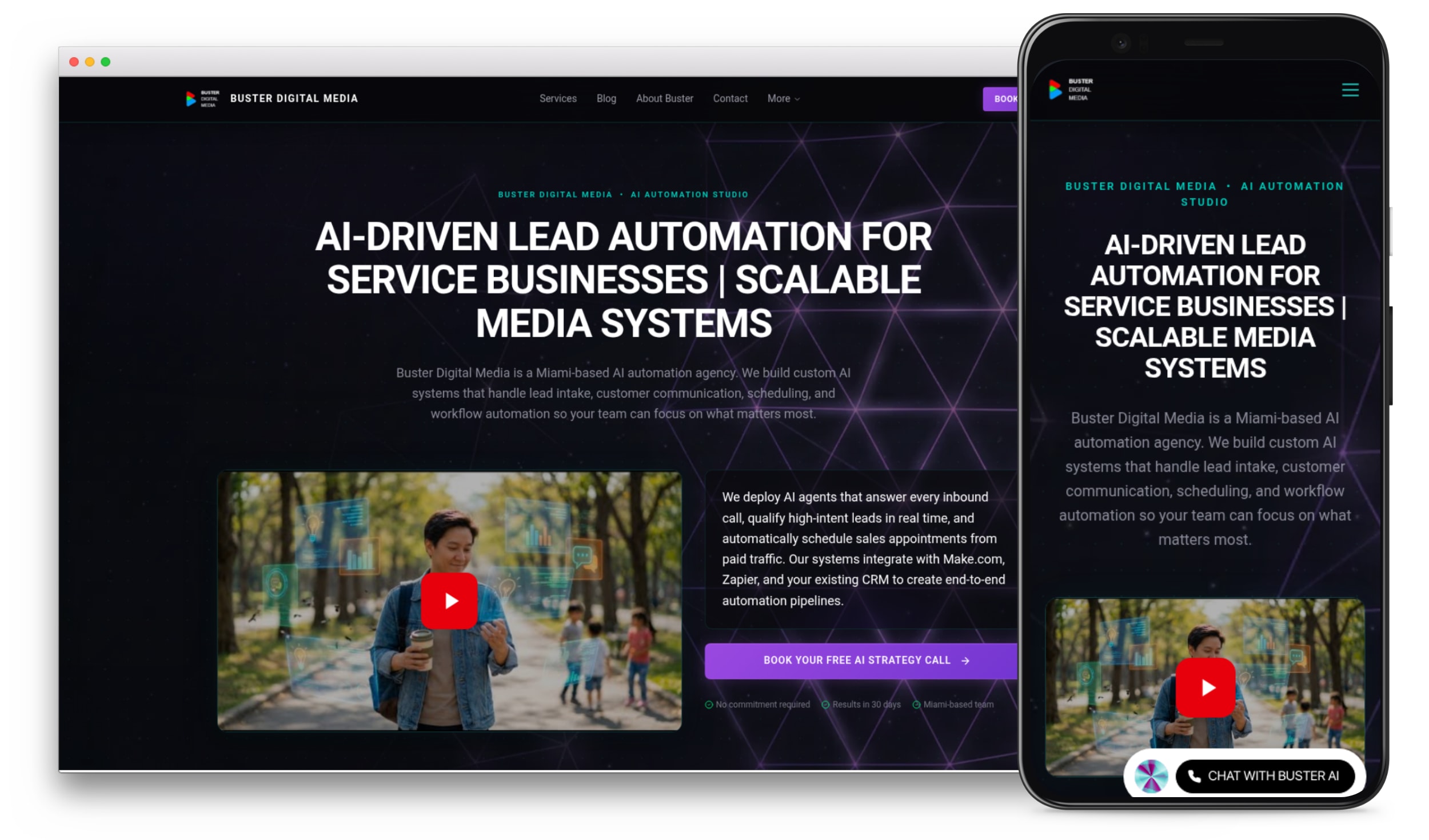 Buster Digital Media website preview
